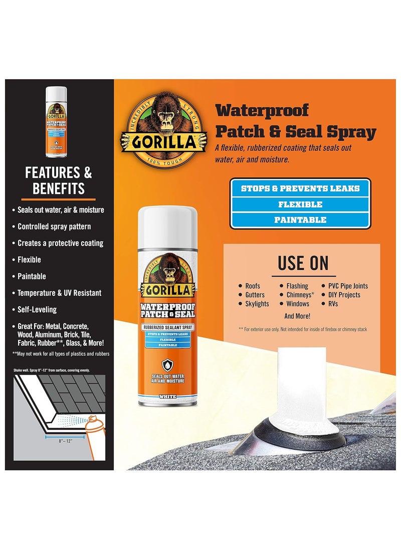 Gorilla Rubberized Waterproof Patch & Seal Spray White 396 G  - Image 2