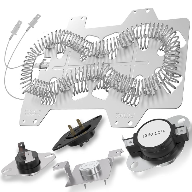 UpgradedDC4700019A Dryer Heating Element for Samsung DVE50R5200WA3 DV45H7000EWA2 DV40J3000EWA2 DVE50M7450WA3 DV42H5000EWA3 DV42H5200EWA3 DVE50R5400VA3 DV48H7400EWA2 DV42H5200EPA3