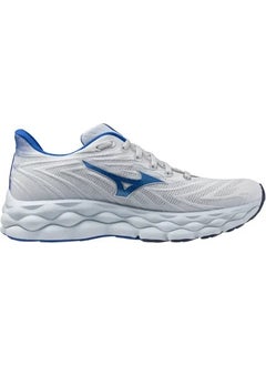 Mizuno Wave Sky 8 Men's Running Shoes White / Blue  - Image 3