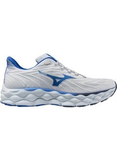 Mizuno Wave Sky 8 Men's Running Shoes White / Blue  - Image 2