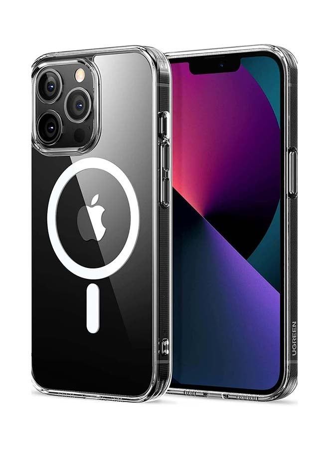 Magsafe iPhone Case Compatible for iPhone 13 Pro Magnetic Case Clear Case with Shock Absorption Anti Scratch TPU Crystal Magnetic Cover Design to Protect iPhone 13 Pro 6.1inch in All Directions Transp - Image 1