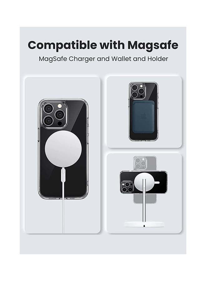 Magsafe iPhone Case Compatible for iPhone 13 Pro Magnetic Case Clear Case with Shock Absorption Anti Scratch TPU Crystal Magnetic Cover Design to Protect iPhone 13 Pro 6.1inch in All Directions Transp - Image 3