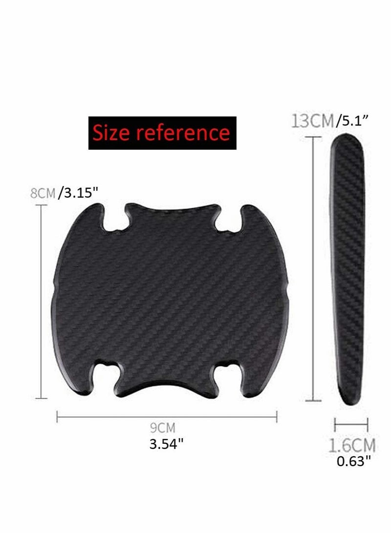 Excefore Car Door Handle Reflective Stickers Universal Auto Door Handle Scratch Cover Guard Protective Film Pad with Safety Reflective Strips 8 Pack - Image 3