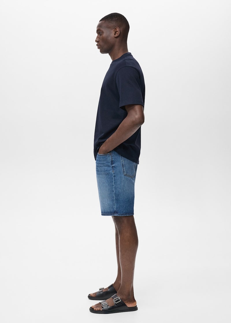 Mango Man Regular-Fit Denim Shorts  - Image 3