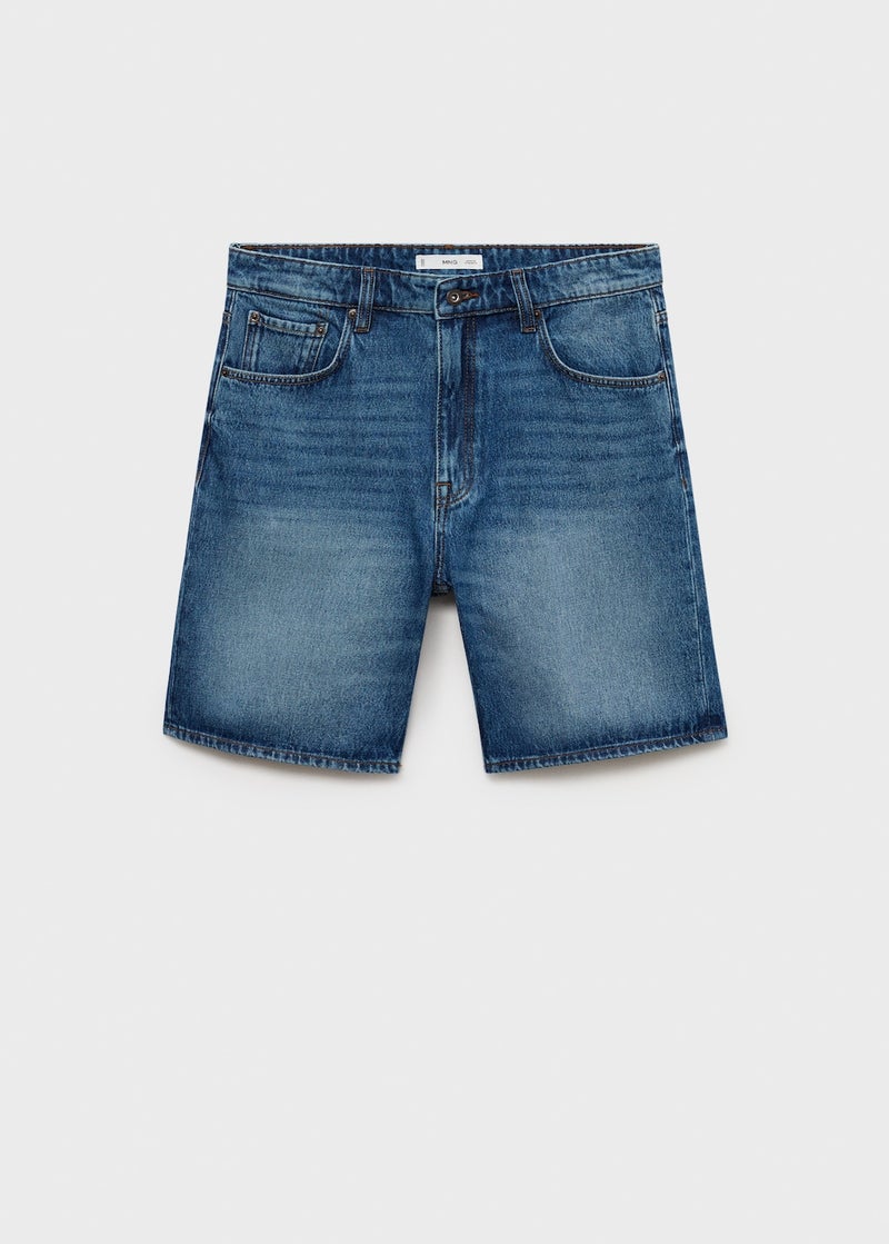 Mango Man Regular-Fit Denim Shorts  - Image 5