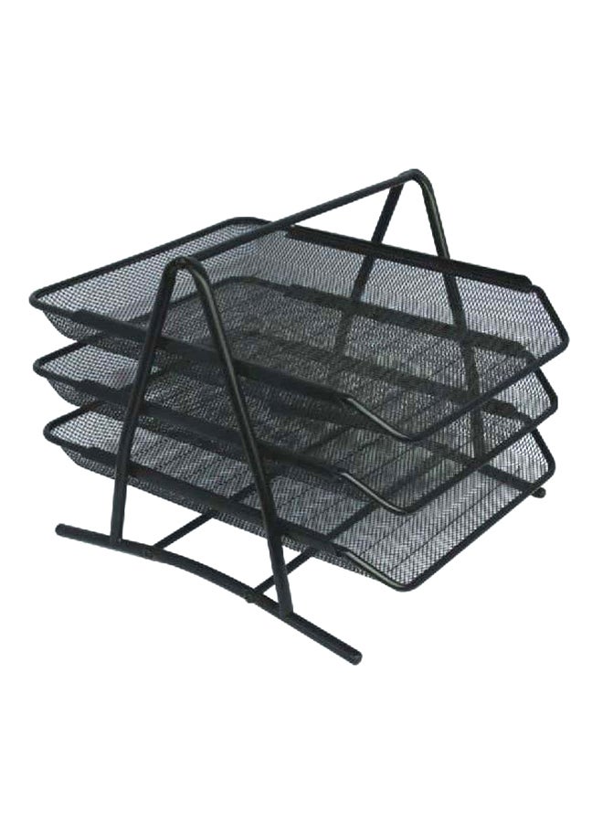 3-Tier Multi-Functional Paper Tray Black