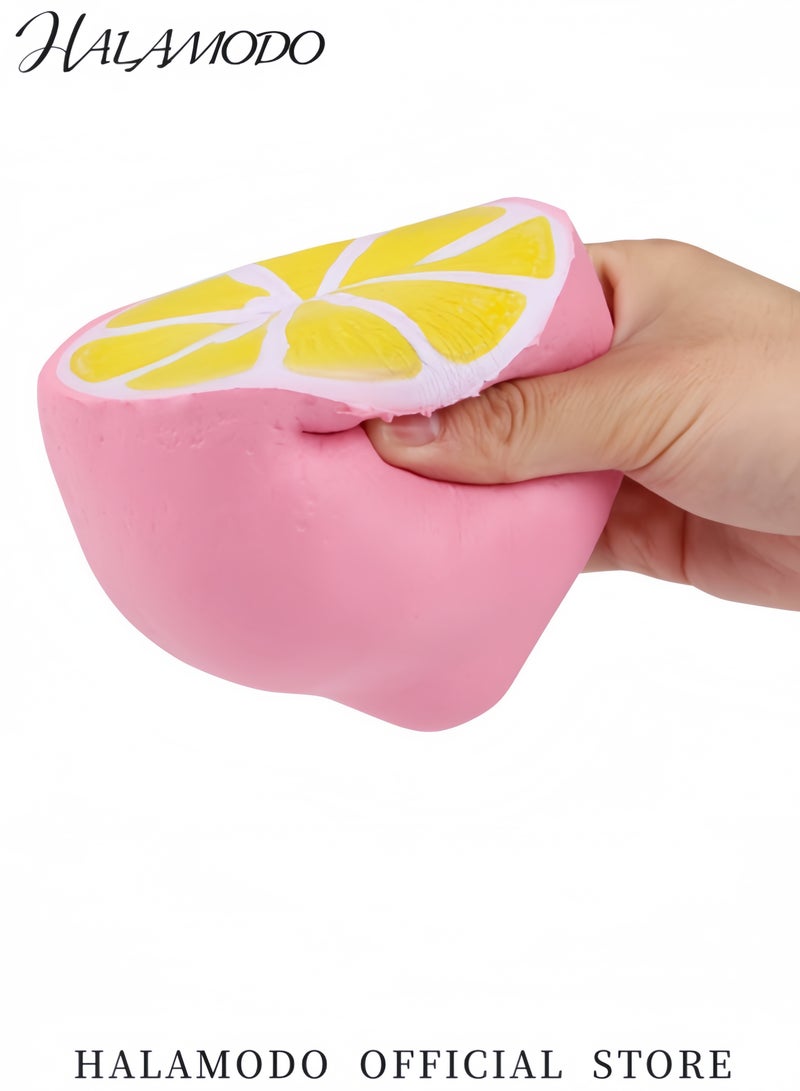 هالامودو ألعاب سكويشيز جامبو فيدجيت ناعمة بطيئة الارتفاع معطرة بفاكهة كبيرة لتخفيف التوتر ألعاب أطفال دعائم تزيينية للأطفال والكبار - Image 5