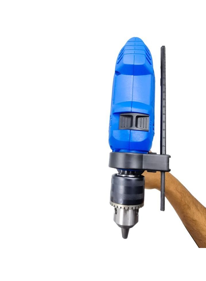 وينر مثقاب صدمات 13 مم 710 وات مع سرعة متغيرة ووظيفة عكسية، مثقاب كهربائي عالي التحمل للاستخدام المنزلي والمهني، 220-240 فولت، مقبض جانبي، مقياس عمق ومفتاح تشاك متضمن - Image 3