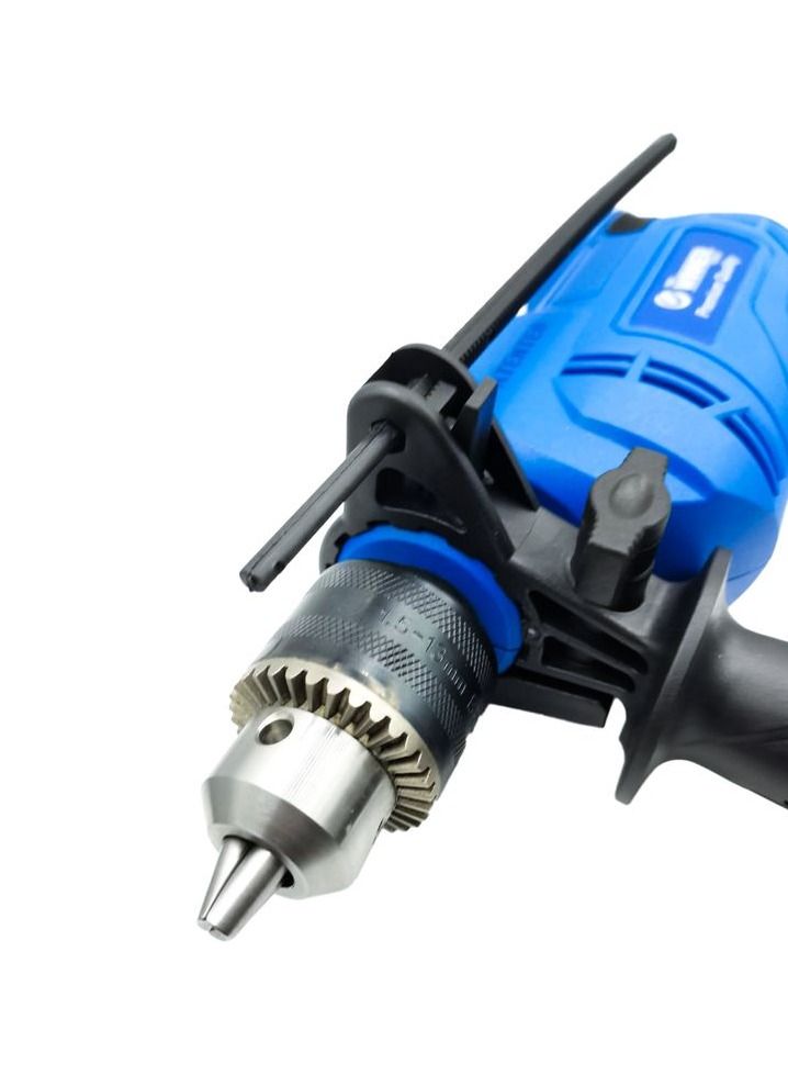 وينر مثقاب صدمات 13 مم 710 وات مع سرعة متغيرة ووظيفة عكسية، مثقاب كهربائي عالي التحمل للاستخدام المنزلي والمهني، 220-240 فولت، مقبض جانبي، مقياس عمق ومفتاح تشاك متضمن - Image 4