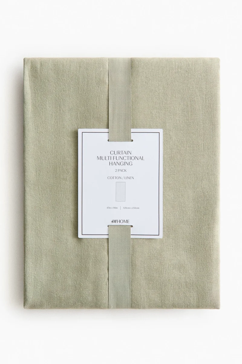 H&M 2-pack linen-blend curtain lengths