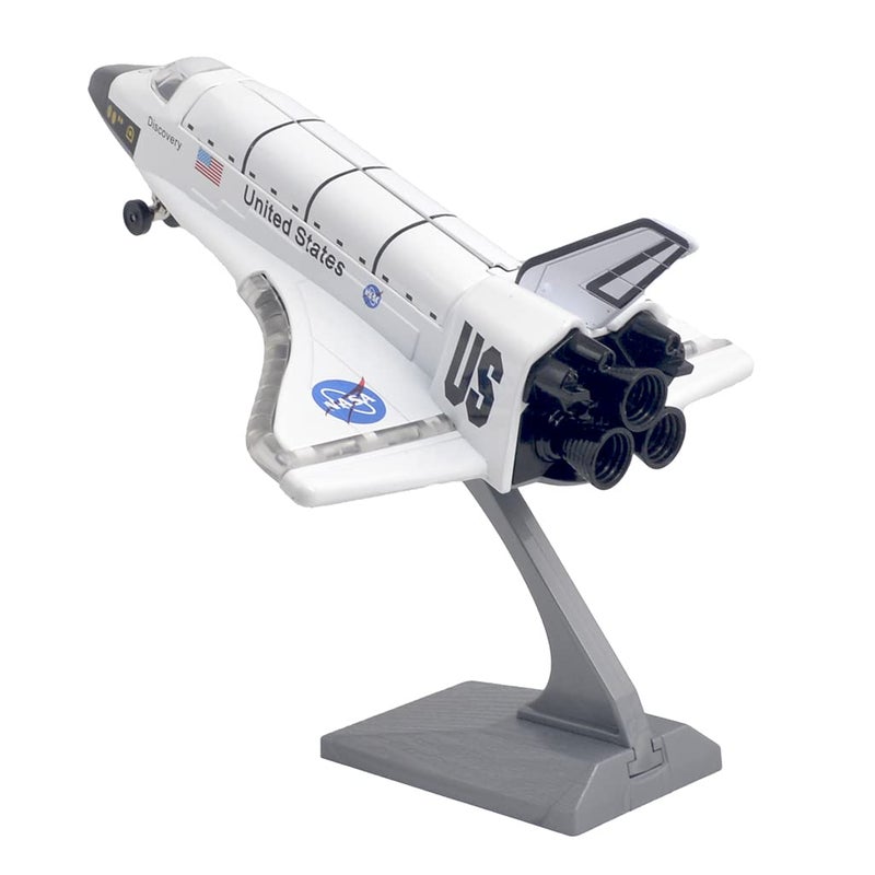 Ailejia Space Shuttle Scale Model Kit Airplane Orbiter Metal Model Plane Diecast Space Shuttle Aircraft Toy Collection Light 8 with Sound and Light for Kids Boy Girl Gift - Image 2