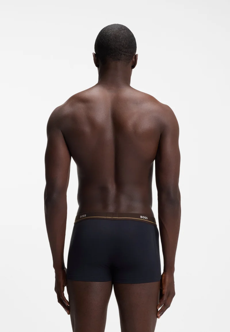 BOSS  Five-pack of stretch-cotton trunks with logo waistbands for Men | Best Price UAE