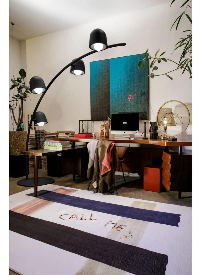 Fatboy Big Lebow Floor Lamp - For living and dining room - Adjustable caps and brightness for the right lighting- Powder coated steel - Anthracite - Image 1