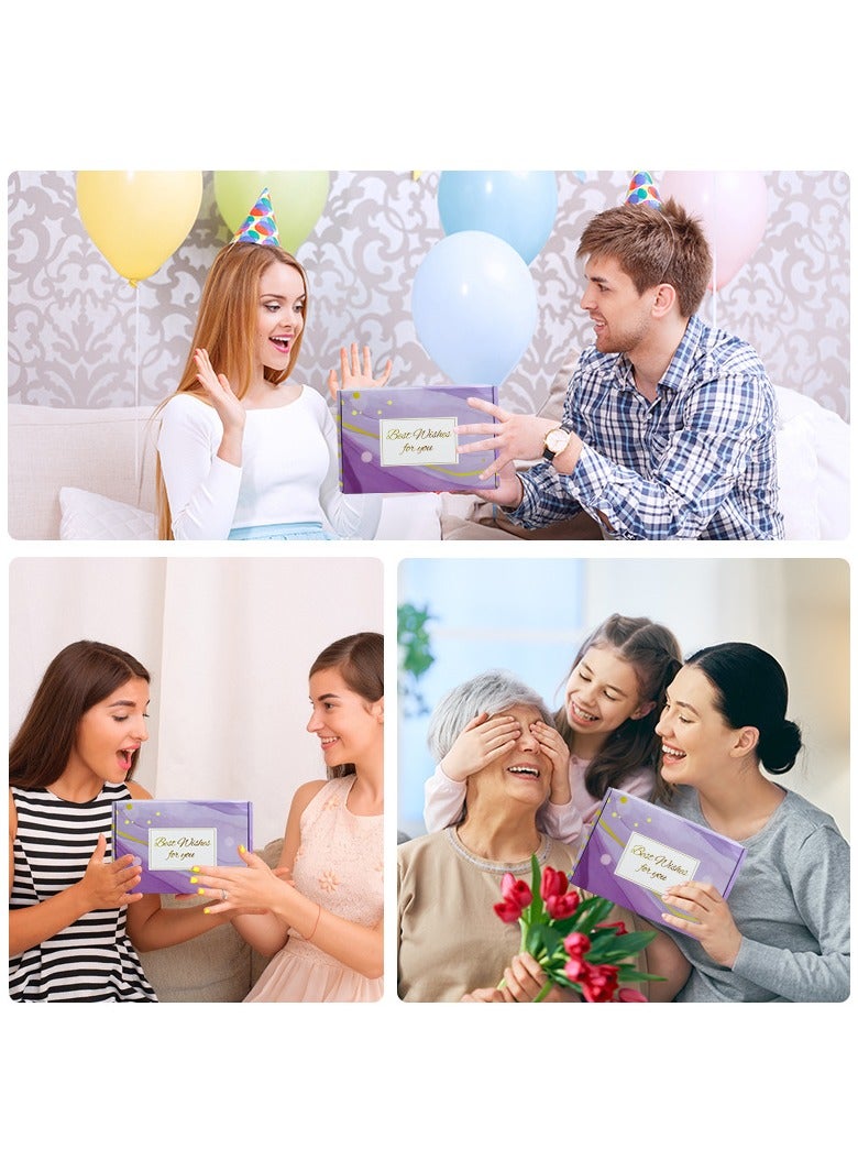 هومستر مجموعة هدايا فاكهة الخزامى للنساء، 7 مجموعة هدايا حمام PCS تشمل كوب التفريغ، ملح الحمام، صابون هاندمد، شموع معطرة، قنبلة الحمام، بطاقة، قناع العين في صندوق الهدايا، مجموعة هدايا سبا استرخاء، أفكار هدايا عيد ميلاد فريدة للنساء - Image 5