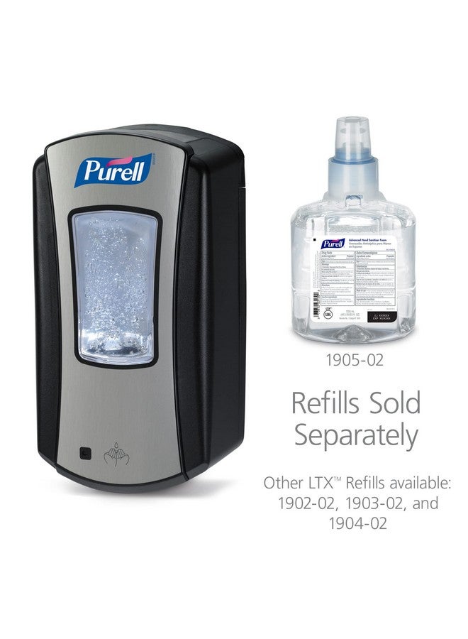 بُريل موزع معقم اليدين Purell LTX-12 بدون لمس، كروم/أسود، لعبوات معقم اليدين Purell LTX-12 سعة 1200 مل (عبوة من قطعة واحدة - تُباع العبوات بشكل منفصل) - 1928-04 - Image 3