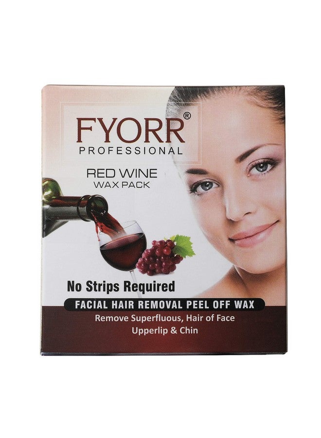Fyorr Facial Katori Peel-Off Wax Red Wine-80gm - Image 3