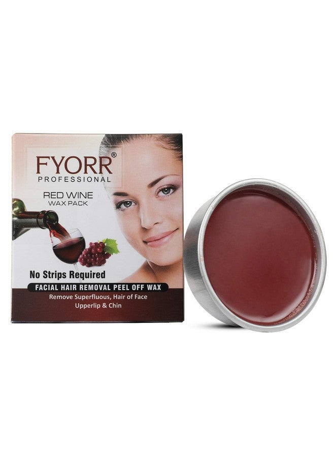 Fyorr Facial Katori Peel-Off Wax Red Wine-80gm - Image 1