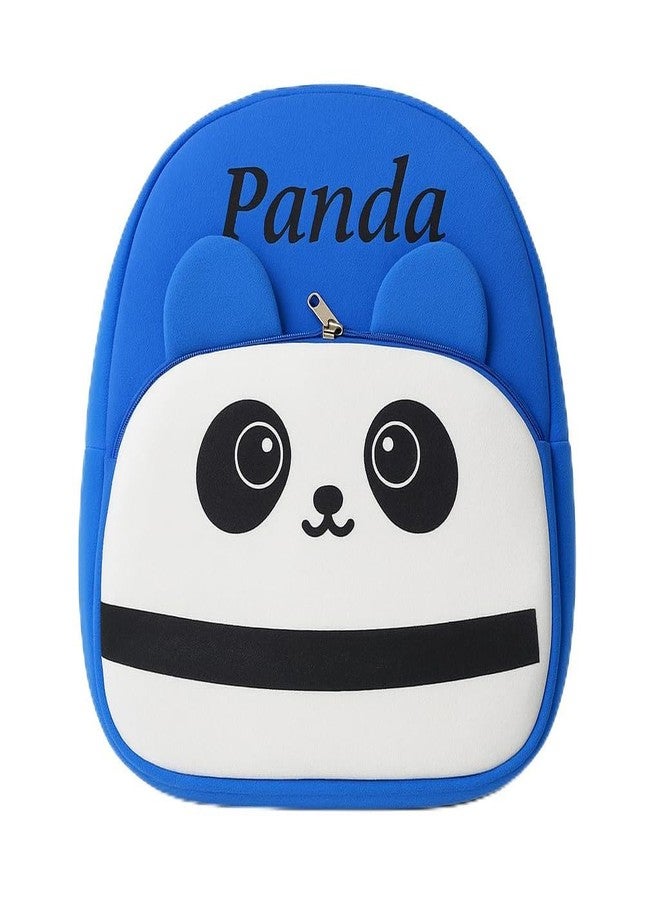 Kids Panda Backpack, Blue and White, Cute Animal Design with Ears, School Bag - Image 1