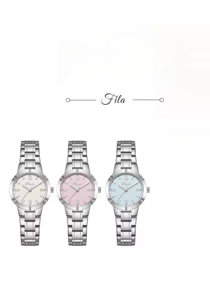 FILA ساعة دائرية صغيرة من السلسلة الكلاسيكية هدية للصديقات النساء - Image 3