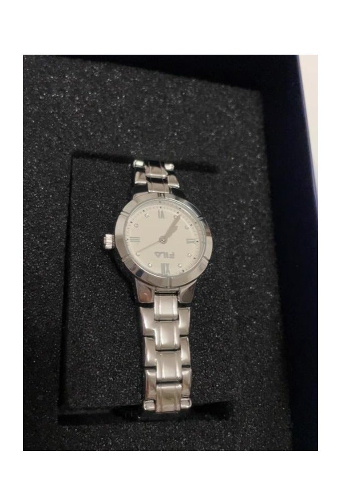 FILA ساعة دائرية صغيرة من السلسلة الكلاسيكية هدية للصديقات النساء - Image 4