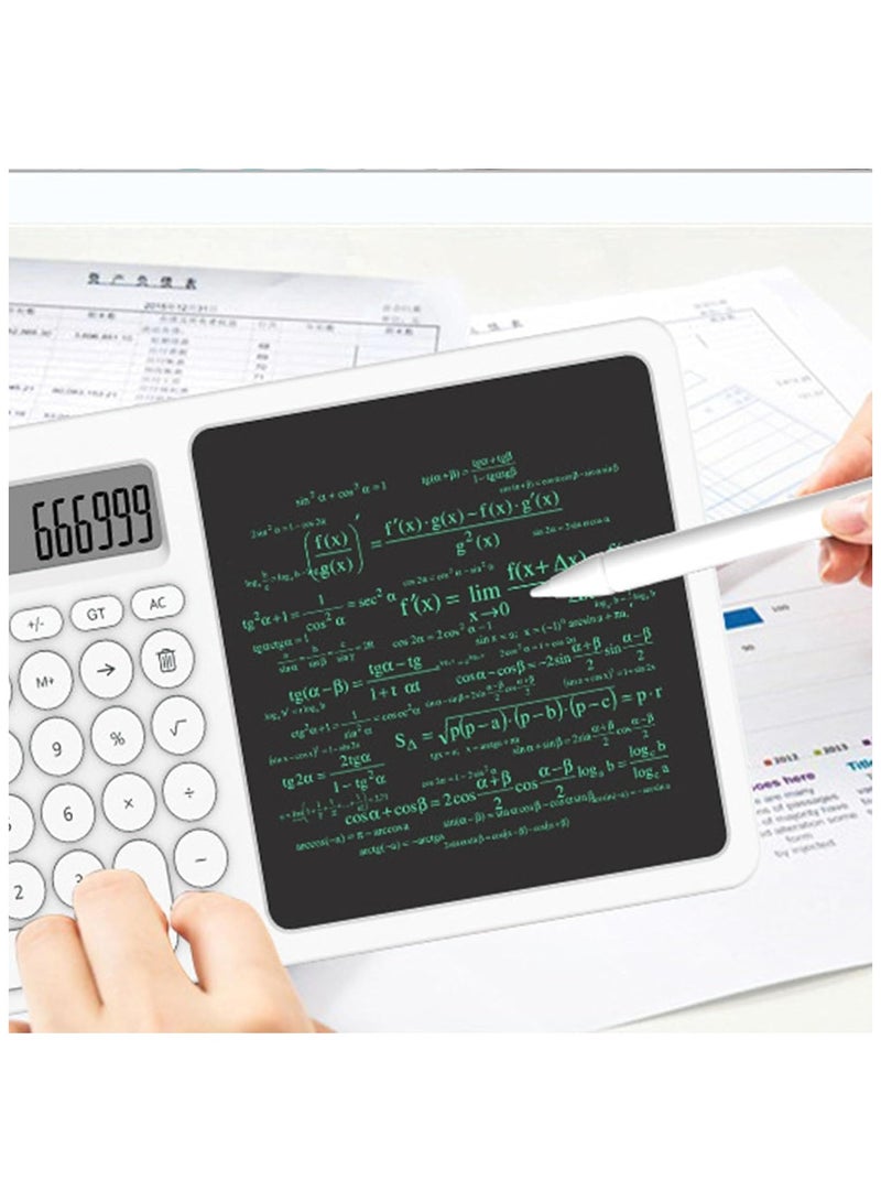 2 in 1 Portable Calculator with Erasable Writing Board, Perfect for Students, Work and Business Travel - Image 2