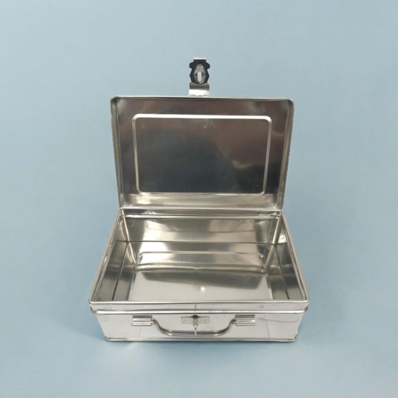 JAYCO Stainless Steel Storage Boxes/SS Puja Peti - Set of 3 (7"-8"-9"), Rounded Edges - Image 4