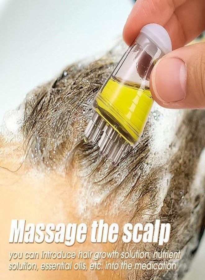 TECH LOGO ELECTRONICS Hair Oil Applicator Comb, Smooth Root Comb Applicator Bottle For Scalp Oil, Anti Hair Loss Lotion Dispenser, Anti-Leak, 6Ml Scale Control, Salon Care, Oily/Greasy Hair, Transparent - Image 4