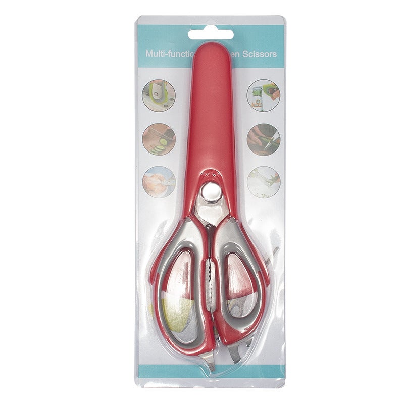 Yangjiang Stainless Steel Multi-Purpose Kitchen Scissors – Detachable Magnetic Suction Tube - Image 1