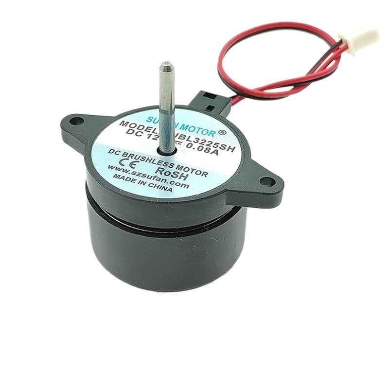 محرك تيار مستمر بدون فرشاة دوار خارجي 33 مم 12 فولت 3800 دورة في الدقيقة مع سائق مدمج عمود بطول 21 مم محرك مروحة صامت - Image 1
