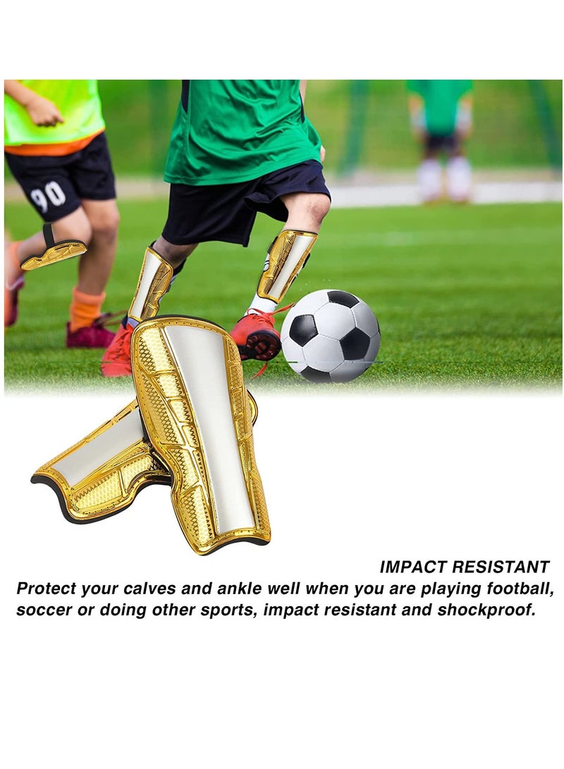 Generic Football Shin Pads, Kids Pad Unisex Child Soccer Breathable Guards Training Equipment for Boys Girls Games Leg Protective  - Image 3