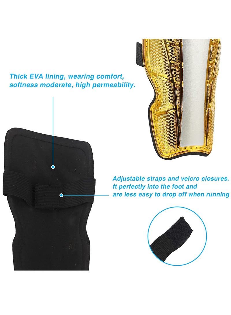 Generic Football Shin Pads, Kids Pad Unisex Child Soccer Breathable Guards Training Equipment for Boys Girls Games Leg Protective  - Image 2