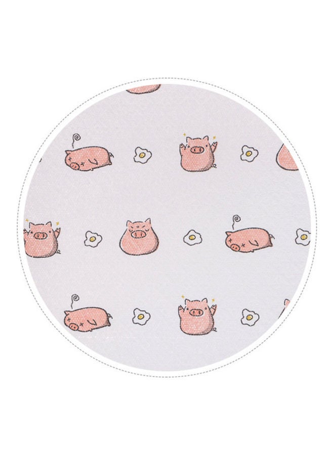 NIBEMINENT 50-Piece Roll Kitchen Printing Non-Woven Dishcloth Papers White/Pink 25x9cm - Image 3