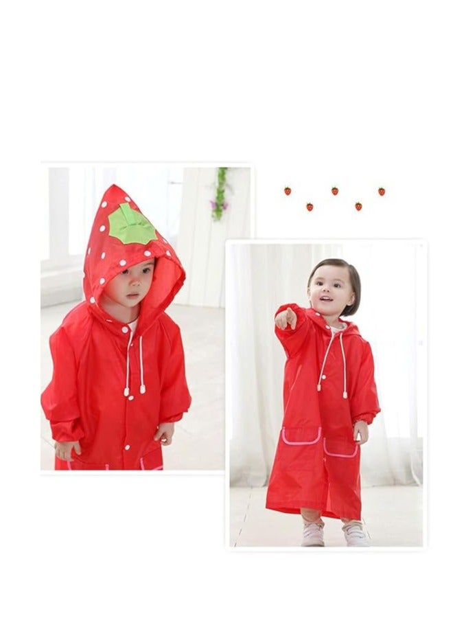 spa luxetique Children's raincoats, Cartoon Kids Rain Jacket, Boys Girls Hooded Rain Poncho Outdoors Kids Transparent Raincoat Student Rain Suit Waterproof Durable Windbreaker  - Image 2