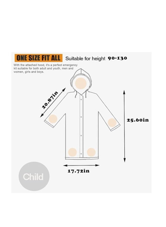 spa luxetique Children's raincoats, Cartoon Kids Rain Jacket, Boys Girls Hooded Rain Poncho Outdoors Kids Transparent Raincoat Student Rain Suit Waterproof Durable Windbreaker  - Image 3
