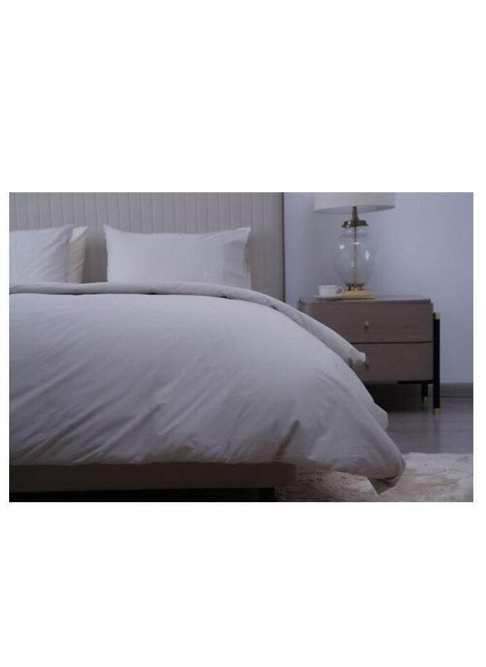 Pan Home PAN Home Home Furnishings Retreat 3 Piece Duvet Cover Set 200x200 Beige  - Image 1