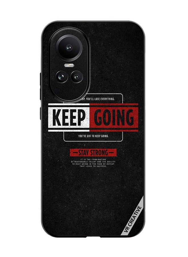 VR CREATIVE Protective Case Cover For Oppo Reno 10 Keep Going Design Multicolour - Image 1