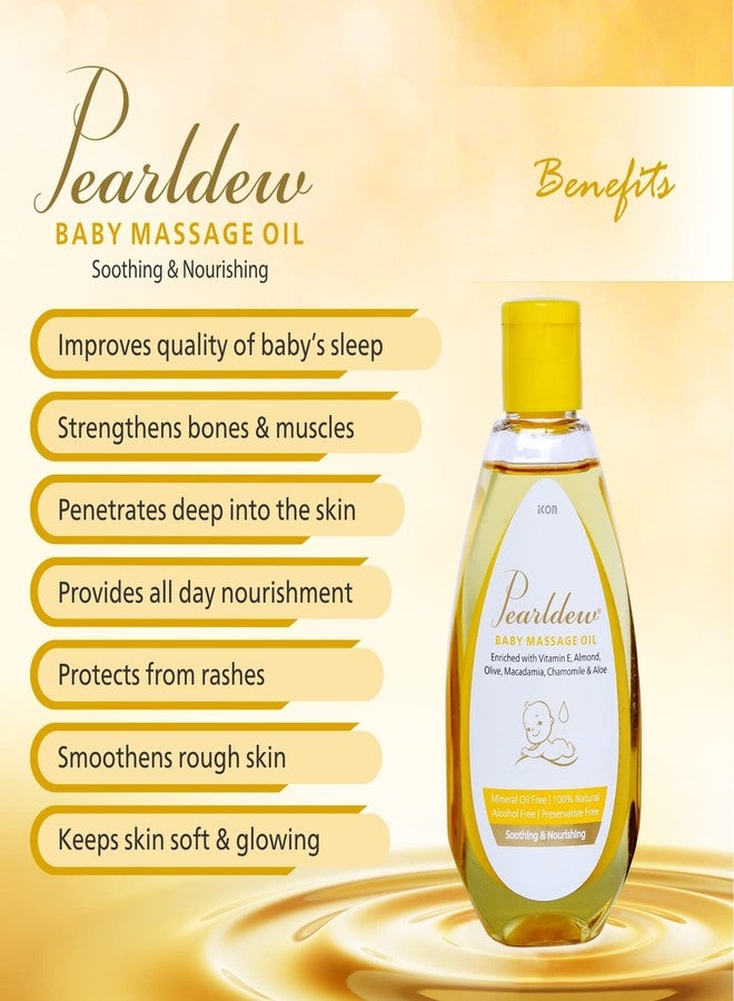 Pearldew Baby Massage Oil 100 ml|With Almond Oil, Aloe Vera, Calendula Oil, Macadamia Oil, Olive Oil, Til Oil, Vitamin E, Mustard Oil (Pack of 2 (100ml X2)) - Image 5