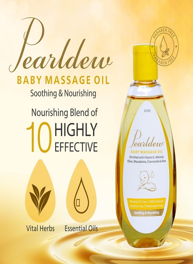 Pearldew Baby Massage Oil 100 ml|With Almond Oil, Aloe Vera, Calendula Oil, Macadamia Oil, Olive Oil, Til Oil, Vitamin E, Mustard Oil (Pack of 2 (100ml X2)) - Image 3