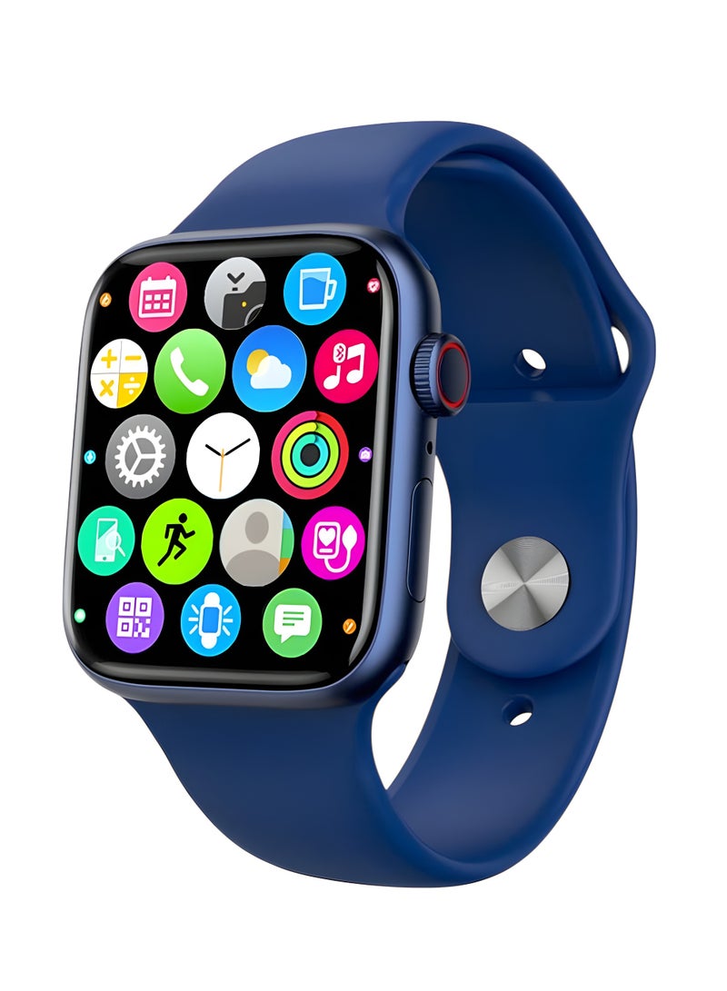 ساعة ذكية من السلسلة 5 بقدرة 300.0 مللي أمبير في الساعة مع حزام بديل باللون الأزرق - Image 1