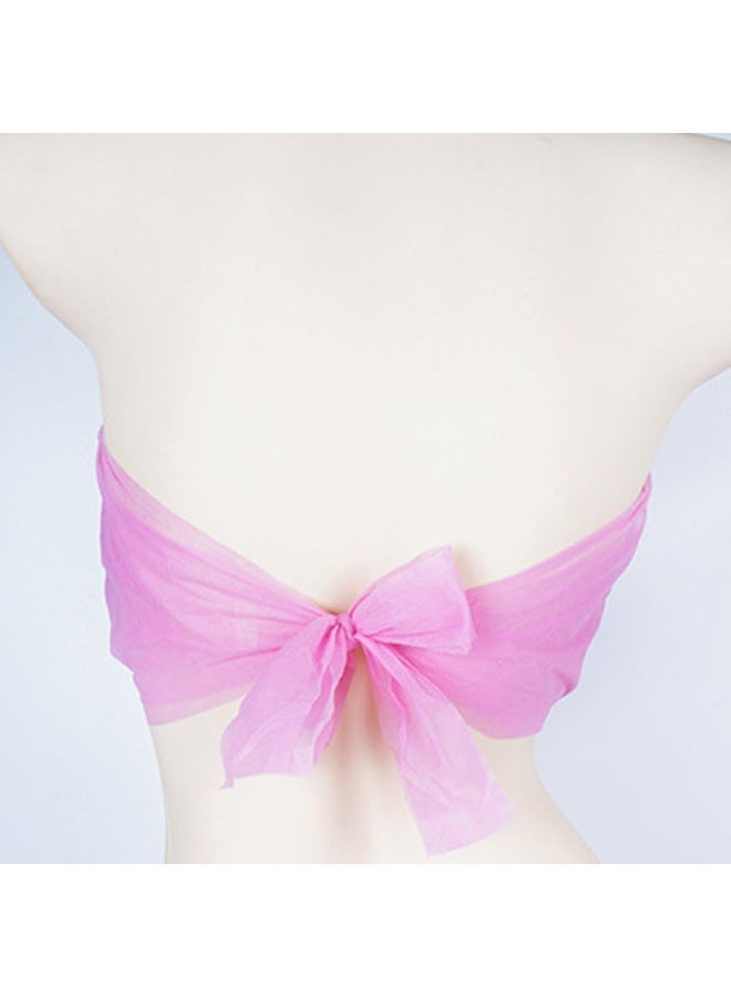 HK 50 Pcs Disposable Nonwoven Bras Pink - Image 2