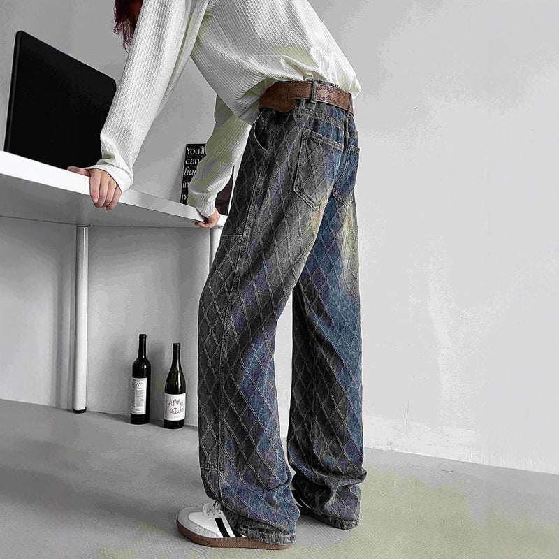 Unisex Classic Denim Jeans Loose Fit Daily Outdoor Wear - Image 3