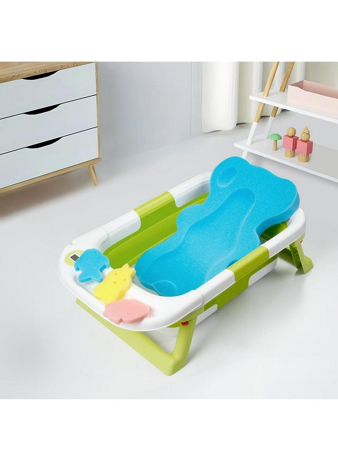 باندا إير سجادة إسفنجية استحمام للأطفال من باندا إير، إسفنجة استحمام ناعمة للأطفال حديثي الولادة - وسادة، خالية من الروائح، لون أزرق - Image 1