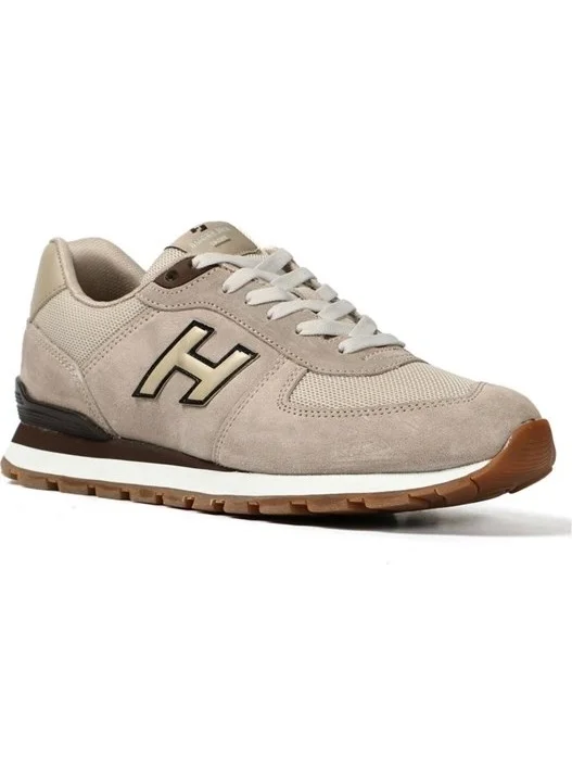 Hammer Jack Peru Men's Leather Sneakers-Beige