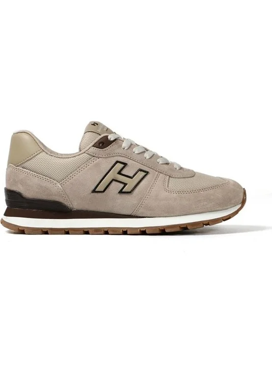 Hammer Jack Peru Men's Leather Sneakers-Beige