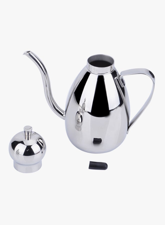 ANSELF Olive Oil And Vinegar Dispensing Pot Silver 21x8x18cm - Image 2