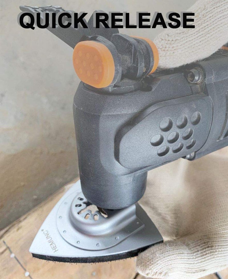 HEMUNC Oscillating Tool Sanding Pad， 3-1/8 Inch Triangle Sanding Pads 3PCS Fit Oscillating Multitools like Dewalt, Fein Multimaster, Bosch, Dremel, Makita, Milwaukee, Rockwell, Ryobi, Craftsman, Ridgid - Image 5