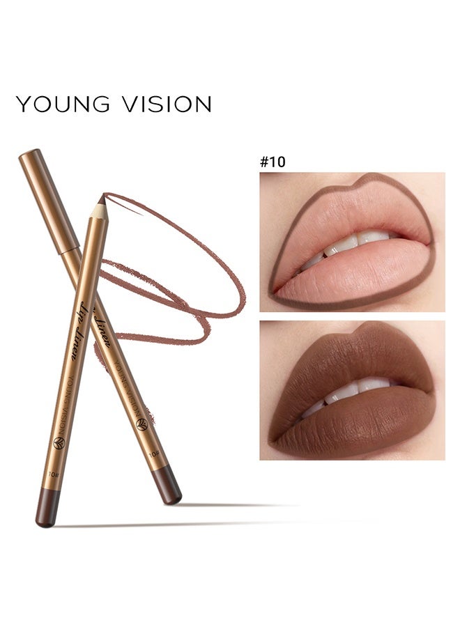 YOUNG VISION Lip Liner,Creamy Lip Pencil,Long Lasting Lip Liner with Sharpener,Matte Finish,Smooth and Soft,Non-Dry,Easy to Use,Cruelty free,(07#,08#,09#,10#,11#,12#) - Image 5