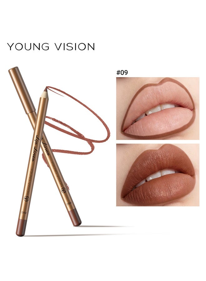 YOUNG VISION Lip Liner,Creamy Lip Pencil,Long Lasting Lip Liner with Sharpener,Matte Finish,Smooth and Soft,Non-Dry,Easy to Use,Cruelty free,(07#,08#,09#,10#,11#,12#) - Image 4
