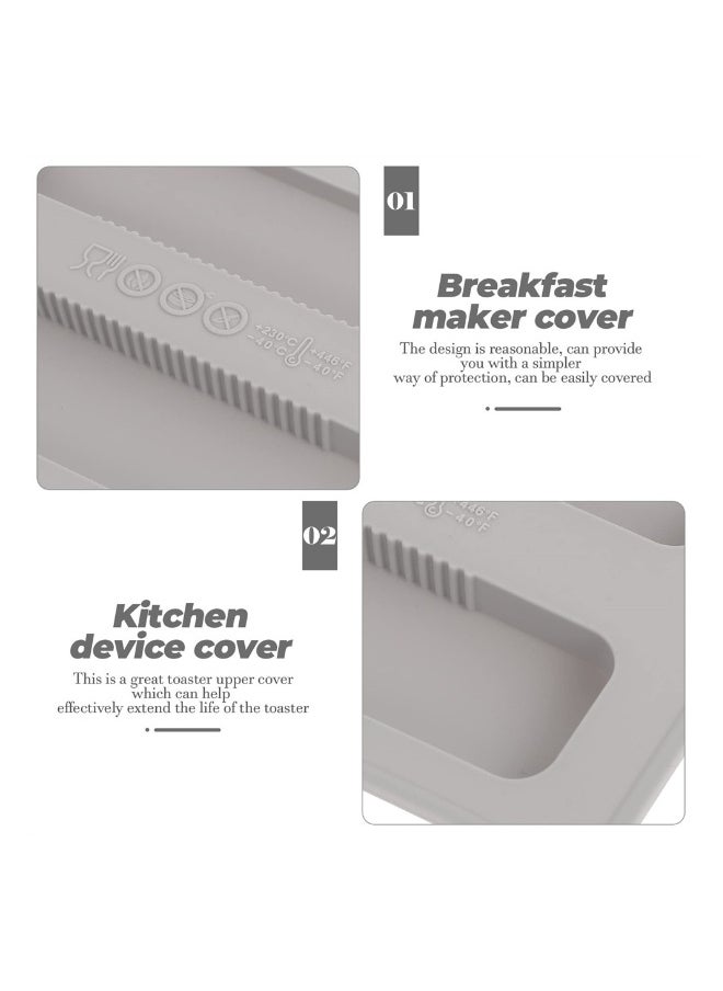 Generic 2 Pack Silicone Toaster Covers Nonstick Toaster Appliance Protectors Grey Kitchen Accessories  - Image 4