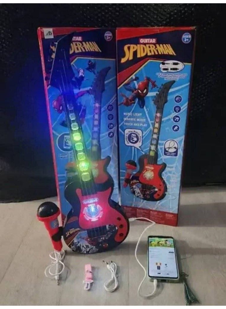 Kids Guitar Toy | Kids Guitar with Microphone | Electric Guitar for Kids | Musical Guitar for Kids | Karaoke Guitar for Kids | Guitar Singing Toy | Guitar with Microphone for Kids | Light Up Guitar with Music | LED Light Guitar for Kids | Guitar with AUX Cable | Guitar Connects to Mobile | Musical Instruments Toy for Kids | Educational Guitar Toy | Electronic Guitar for Kids | Rock Star Guitar Toy | Party Guitar for Kids | Kids Playing Guitar Toy | Interactive Music Toy | Guitar with Speaker | Kids Singing Guitar | Musical Guitar Toy | Light Up Kids Guitar | Electronic Kids Guitar | Karaoke Guitar Toy | Little Singer Toy | Singing Star Toy | Guitar with Microphone and Lights | Guitar with Audio Cable | Battery Operated Kids Guitar - Image 1